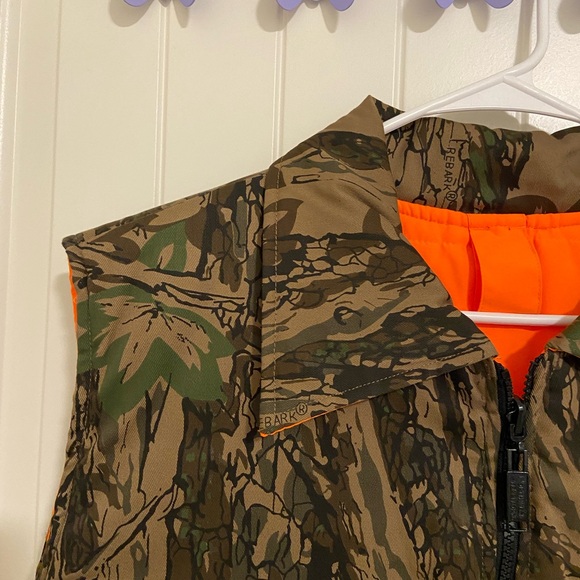 EUC‎ Northwest Territory men’s reversible camouflage orange hunting zip vest XL - Picture 2 of 5